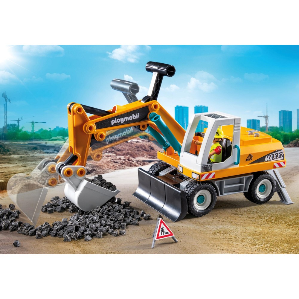 Playmobil Action Heroes 71749 Большой экскаватор с ковшом 32 детали — фото 4