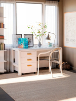 Стол письменный Мадейра 130х69х74 см из сосны, белый