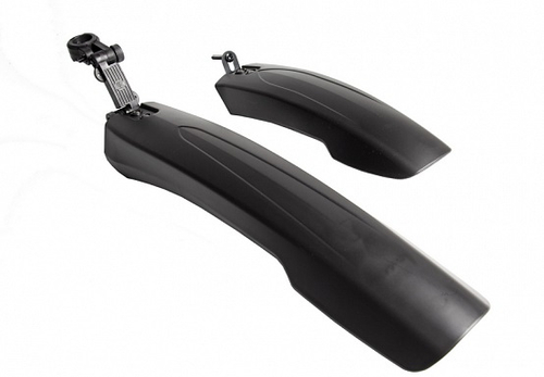 Крылья 24"-26" XGNB-084-1 пластиковые чёрные полуфэтбайк