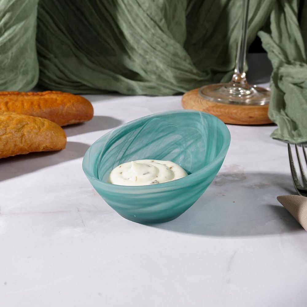 Соусник 100 мл 9*5 см   косой матовое стекло P.L. Proff Cuisine [6]