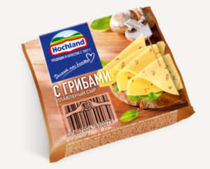 СЫР ПЛАВЛЕНЫЙ ЛОМТИКИ ГРИБЫ 150ГР HOCHLAND