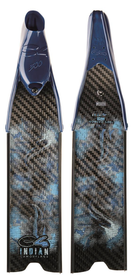 Ласты C4 Indian Camo Ocean SF с закрытой пяткой
