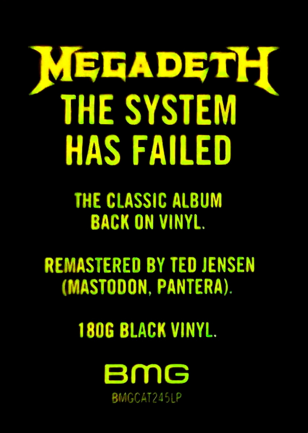 Megadeth / The System Has Failed (LP)