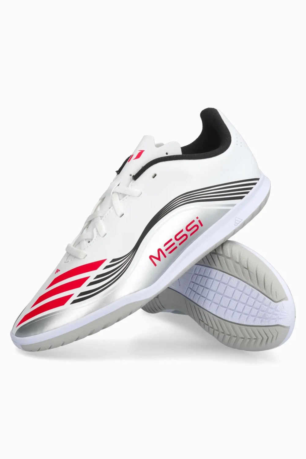 Футзалки adidas F50 Club Messi IN Junior - серебряный