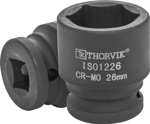 IS01226 Головка торцевая ударная 1/2"DR, 26 мм