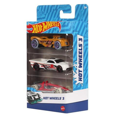 Hot Wheels Подарочный набор из трех машин, коробка K5904 (Mattel)