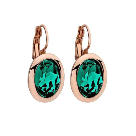 Серьги Qudo Tivola Emerald 303023 G/RG