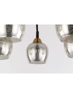 Люстра потолочная BOBO  E27*5*60W черный, бронза