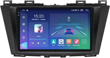 Магнитола для Mazda 5 2010-2015 - Parafar PF164U2K на Android 13, QLED+2K, ТОП процессор, 8Гб+128Гб, CarPlay, 4G SIM-слот