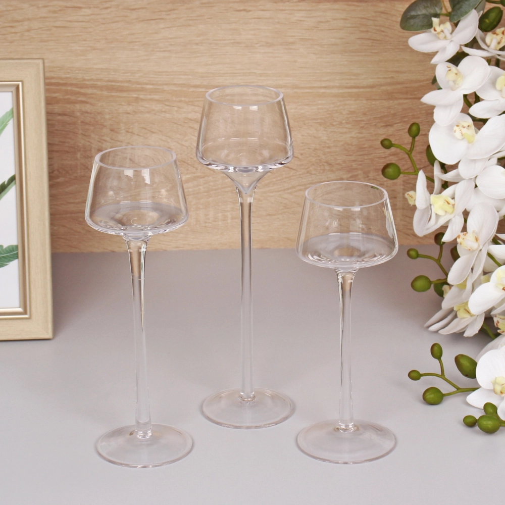 Подсвечники в наборе 3шт «Сrispy» 7,5*20,23,26см