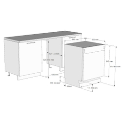 Встраиваемая посудомоечная машина Evelux BD 6001