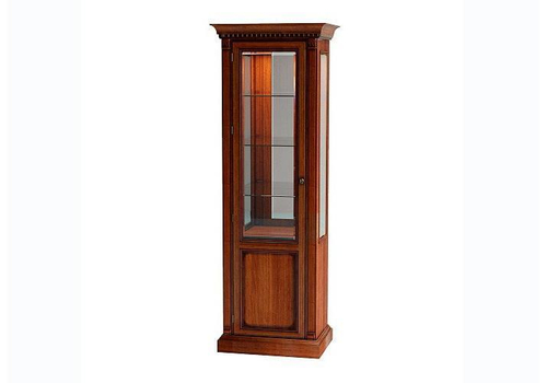 FLORENCE Витрина 1ств. со стекл. бок. с зеркалом и подсветкой (левая) Арт. 530