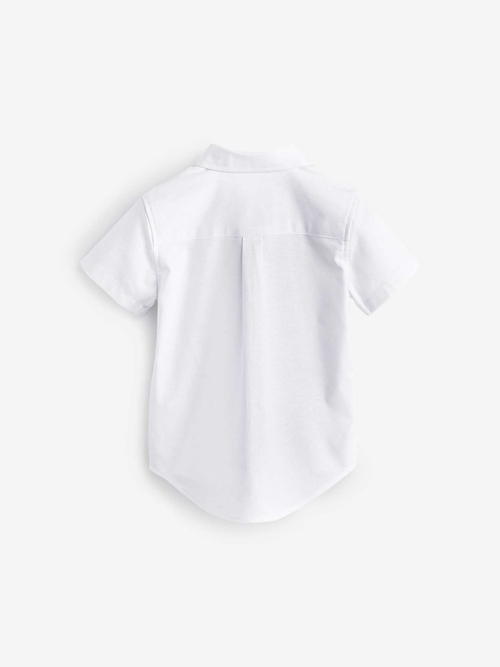 Рубашка с коротким рукавом для мальчика Next E32-648, Белый