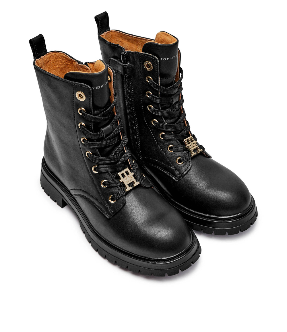 Кожаные ботильоны Tommy Hilfiger - черный(T3A5 33568 0092999)