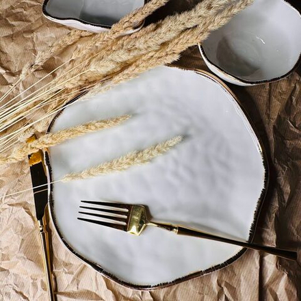 Lenardi 142-004 Набор из 6 тарелок 23х2,5см ОФЕЛИЯ в под.уп.(х4)Фарфор