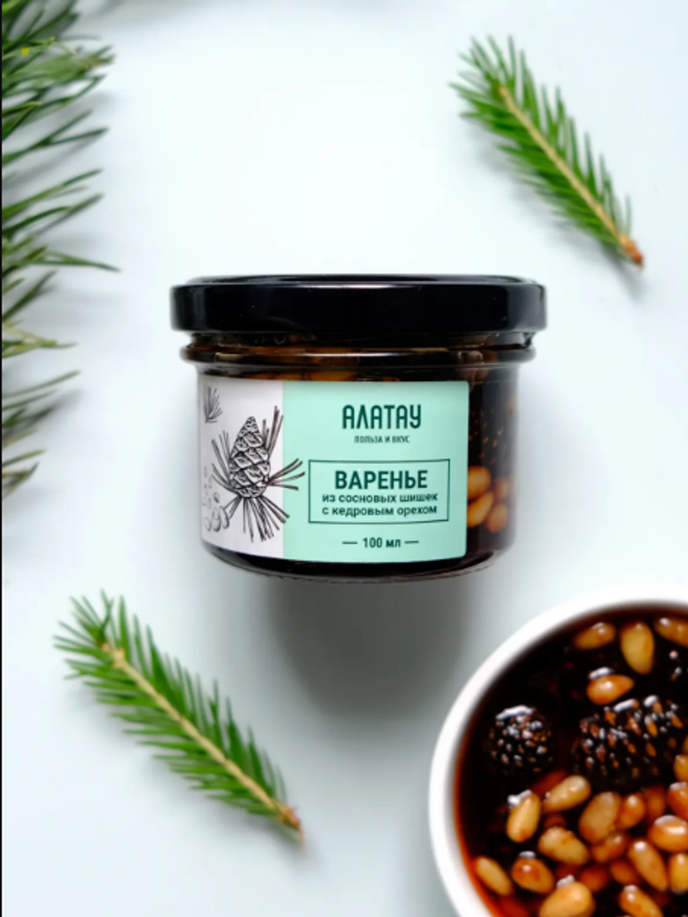 Варенье 130 гр. Сосновая шишка и кедровый орех