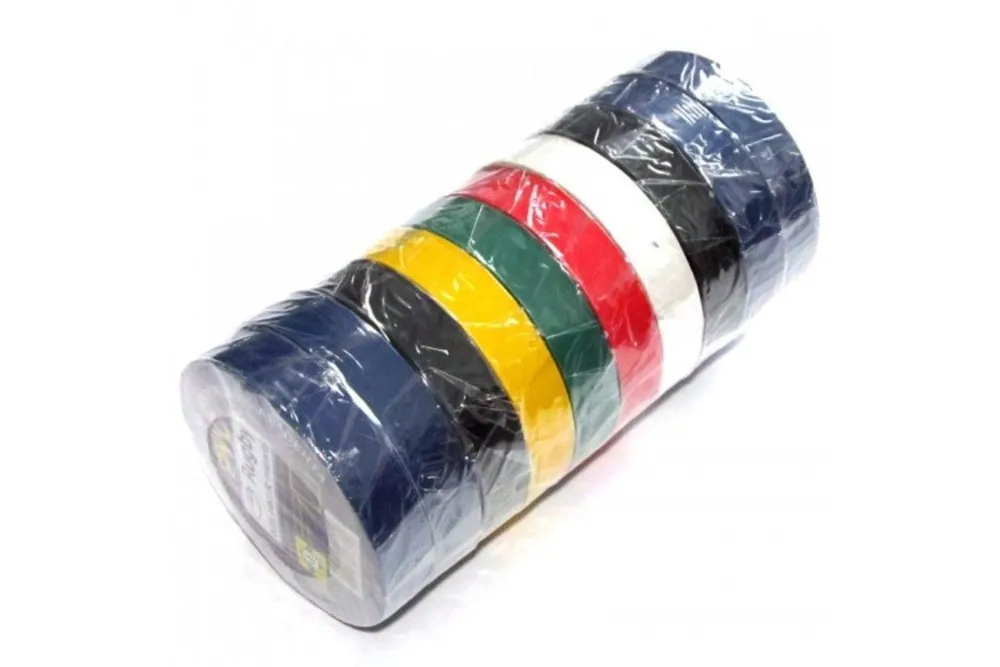 Изолента EG 15 х 10м (10шт/уп.) комплект цветов
