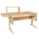 Растущая парта с задними и боковой полками Дэми СУТ 25-02-Б1Д1 (1500×880 мм)