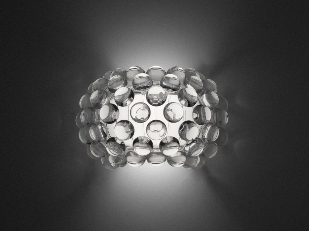 Wall design lamp  CABOCHE piccola by Foscarini (Clear)