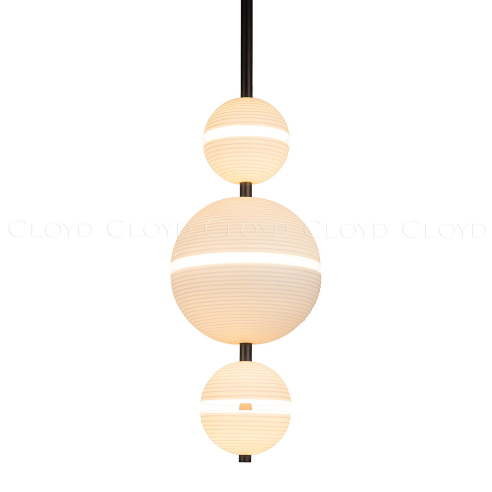 Подвесной светильник Cloyd COSMORA P3 / выс. 56 см - керамика - черный (арт.12502)