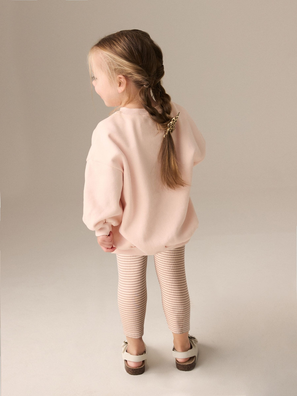 Толстовка и легинсы в комплекте для девочки Next E54-933, Персиковый