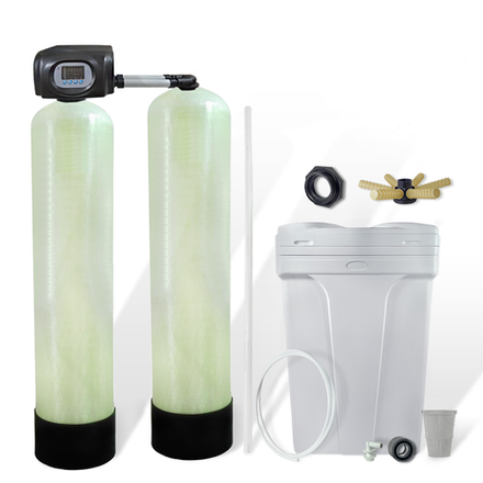 Комплект МоноКит : Установка ионообменная DUPLEX, корпус фильтра 1465, клапан управления F73A, Солевой бак - Фильтр умягчения и *обежелезивания* воды