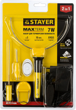 STAYER MAXterm, 7 Вт, в наборе: 3 насадки, аккуратный рез пенопласта + пластика, прибор для художественной резки (45257-H3)