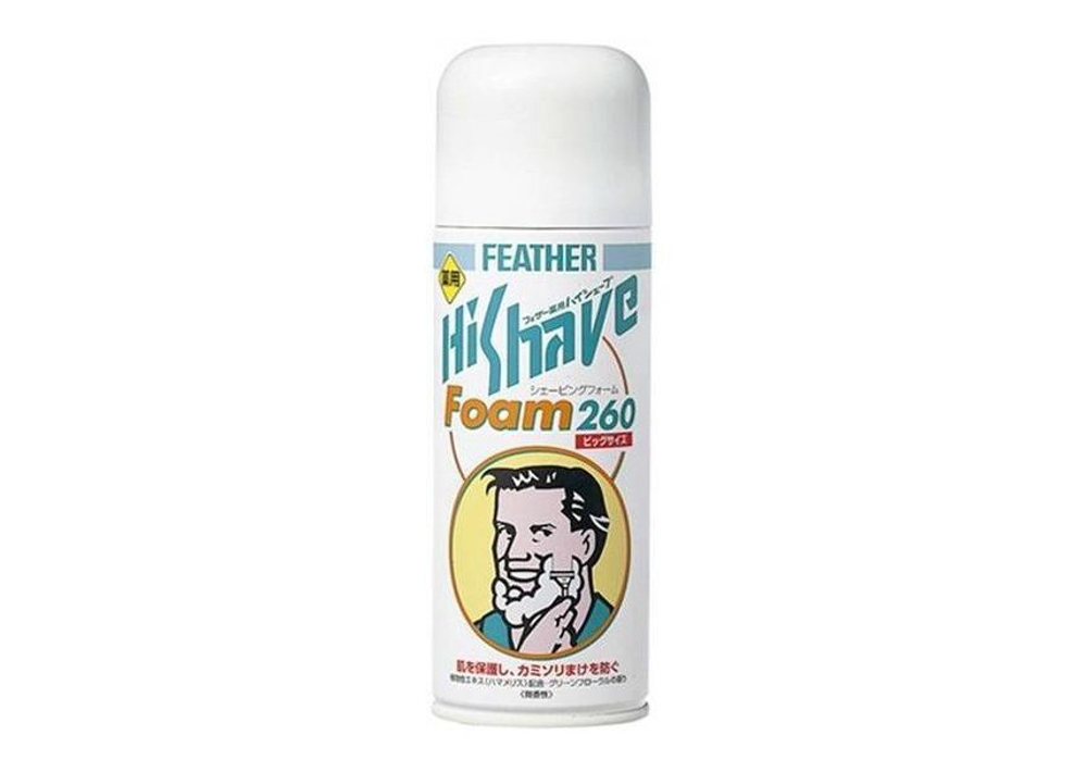 "Feather" Пена для бритья с экстрактом гамамелиса с лечебным эффектом, 260гр