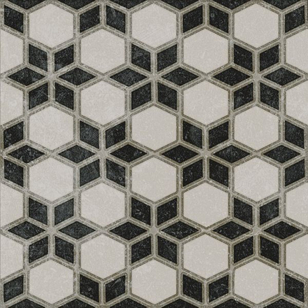 Декор Фреджио VT/A297/SG1544N 4 черно-белый