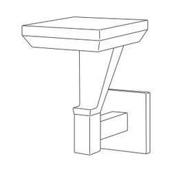 Citilux Krid CLU06W LED Уличный настенный светильник Графит