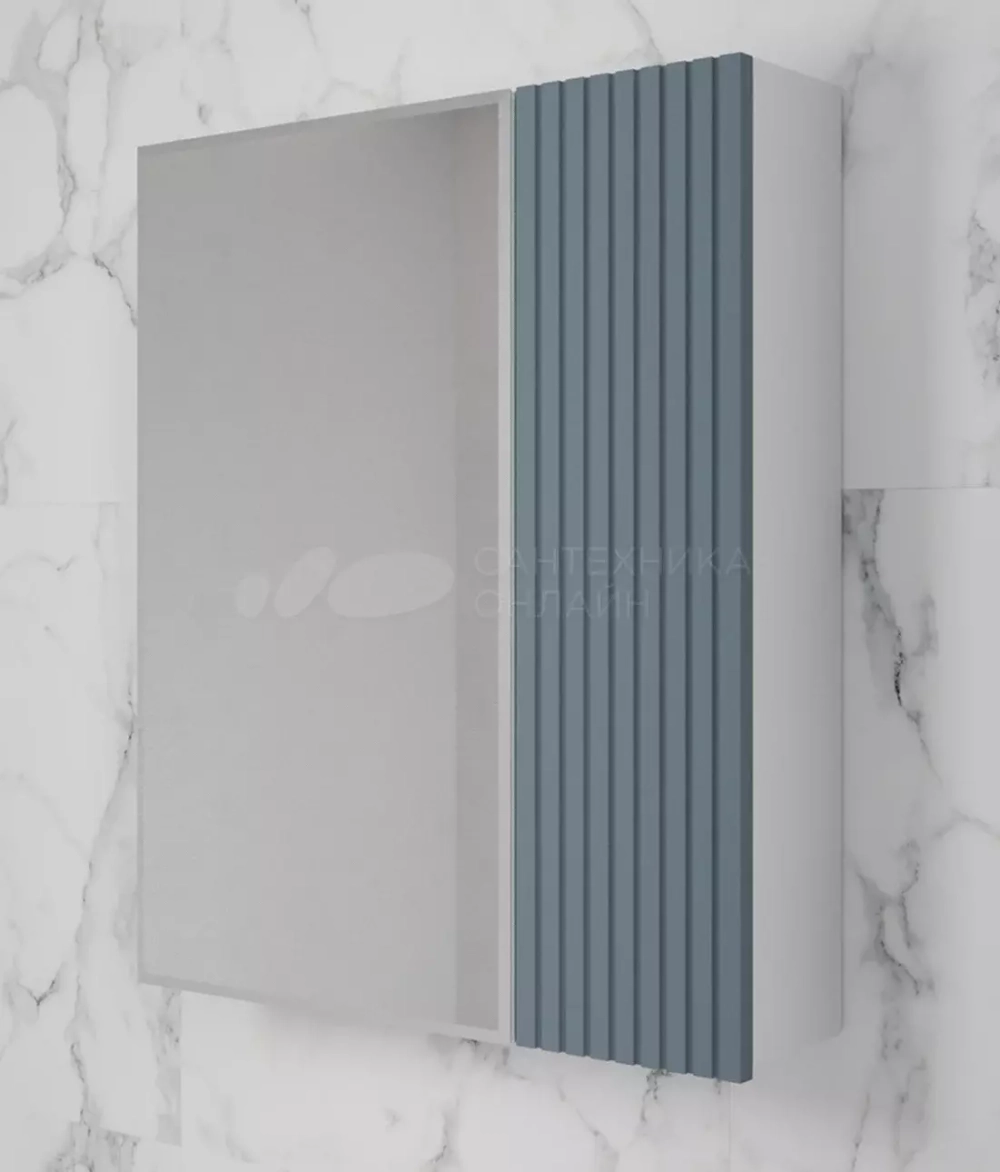 Зеркальный шкаф «Стокгольм» 60 см графит софт