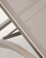 Шезлонг Capraia из бежевого алюминия