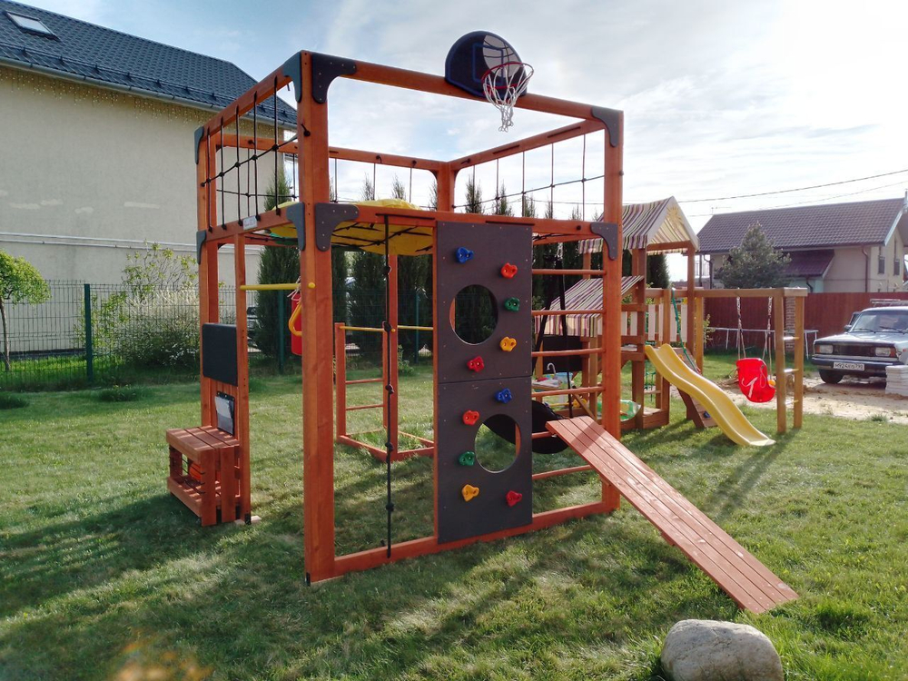 Детская площадка Савушка КУБ-1 (махагон)