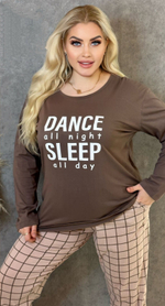 Пижама женская штаны+футболка дл/р ШФД00011 (велик)