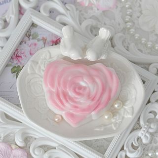 Сердце-роза пластиковая форма