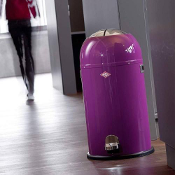 Ведро для мусора 33л Wesco Kickmaster графитовое