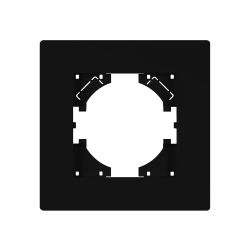 Рамка пластиковая FRM-PERIO-PL-1-BK (Arlight, -) 049689