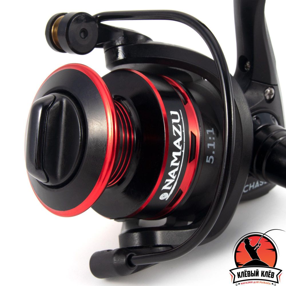 Катушка безынерционная Namazu Chaser NEW CH2000, 5+1 подш., метал. шпуля + запасная графит. шпуля/20