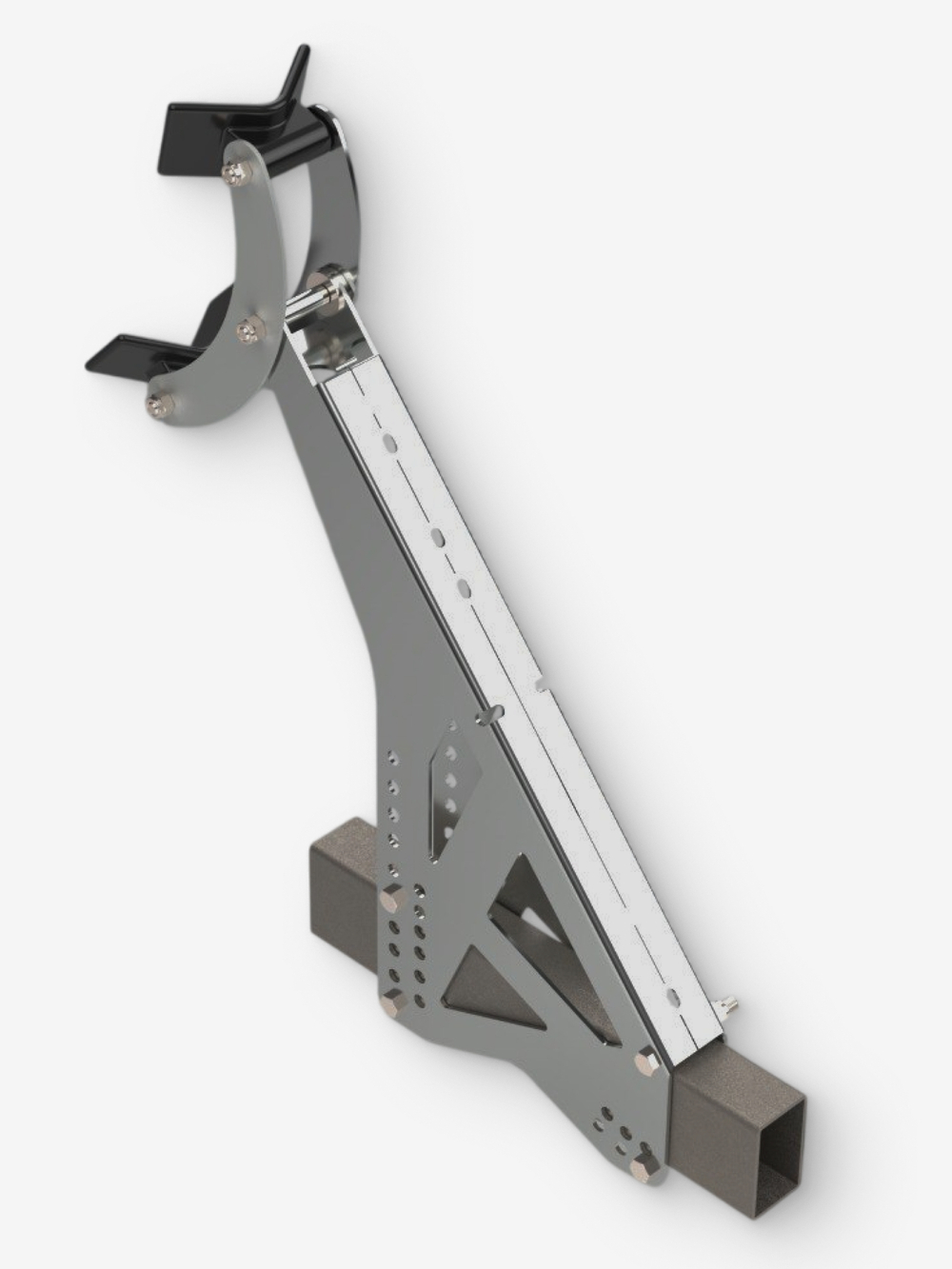 Кронштейн лебедки М60 в сборе на лодочный прицеп