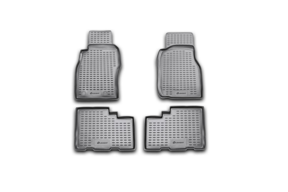 Коврики Standard, в салон NISSAN Patrol 1997-2010, 4 шт. (полиуретан, чёрные) Element.NLC.36.14.210