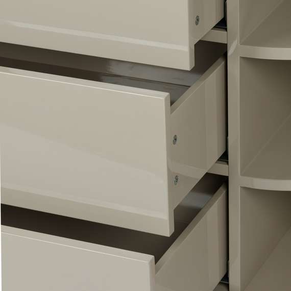 Комод Paula 120х50 см, серый глянец