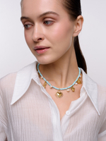 Колье "Mix marine animals" с турквенитом Gold