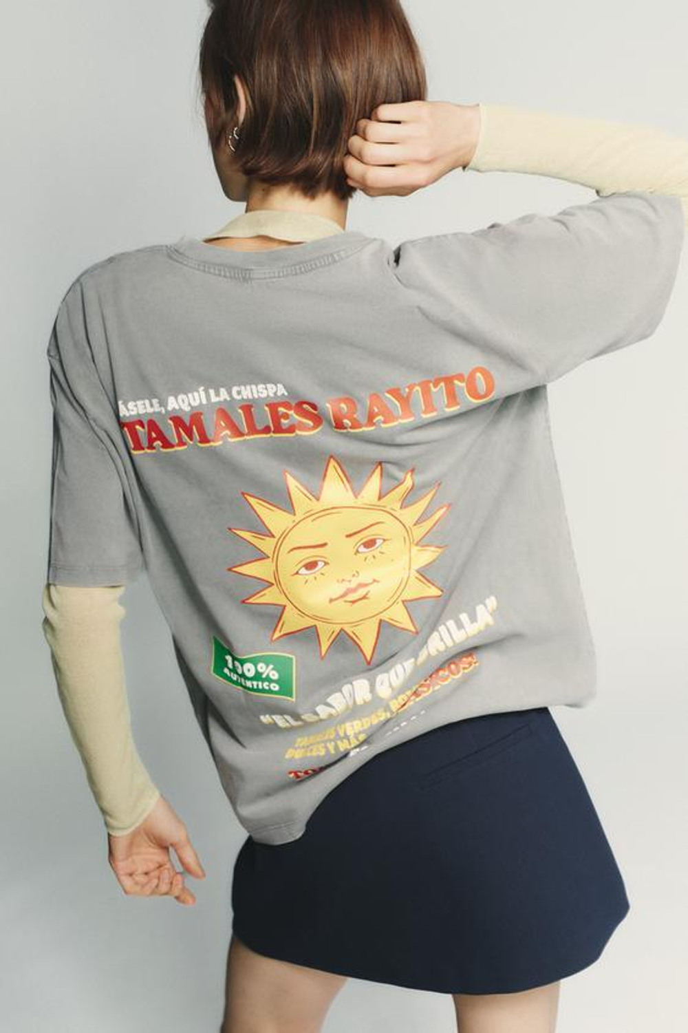 ZARA ЮБКА-ШОРТЫ С РЕМНЕМ, МОРСКОЙ СИНИЙ