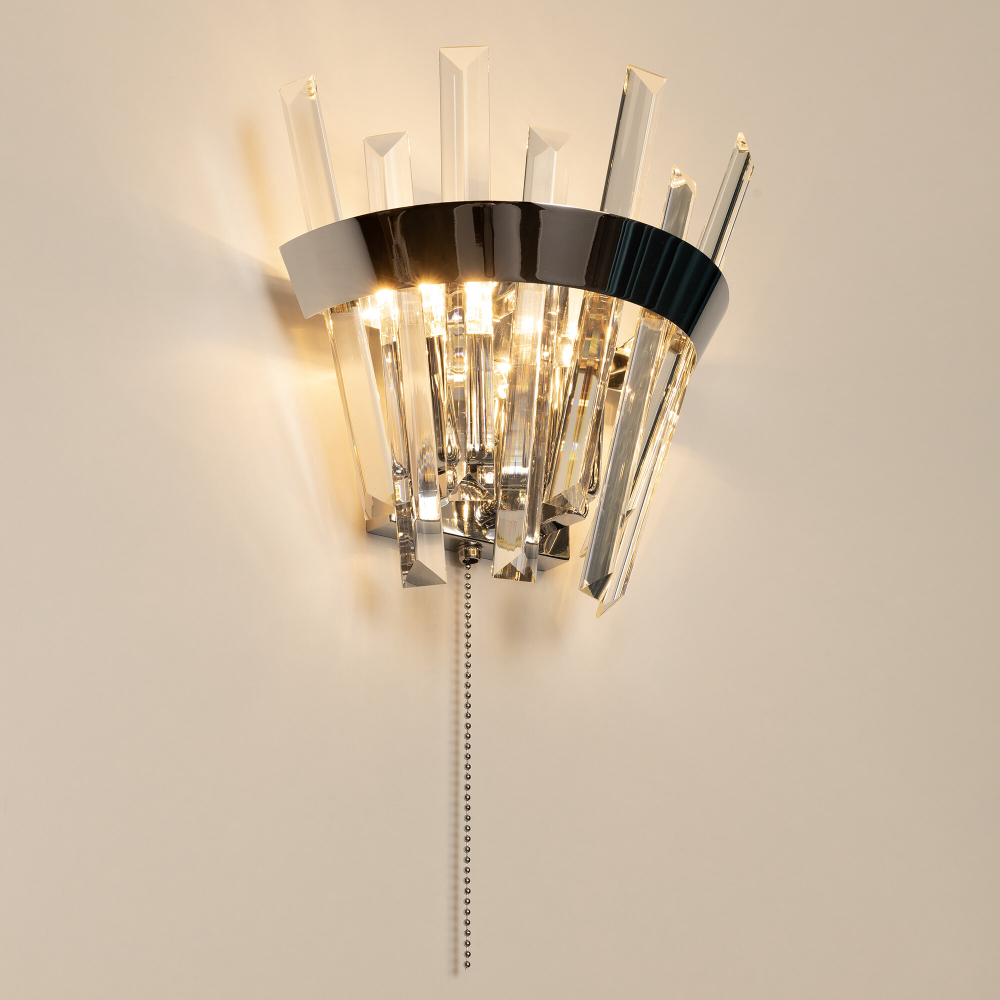 Citilux Вестерос CL307310 Бра хрустальное с выключателем Хром