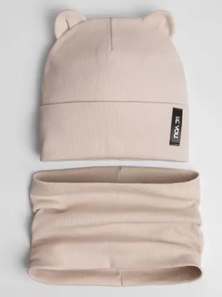 Шапка детская осенняя и снуд