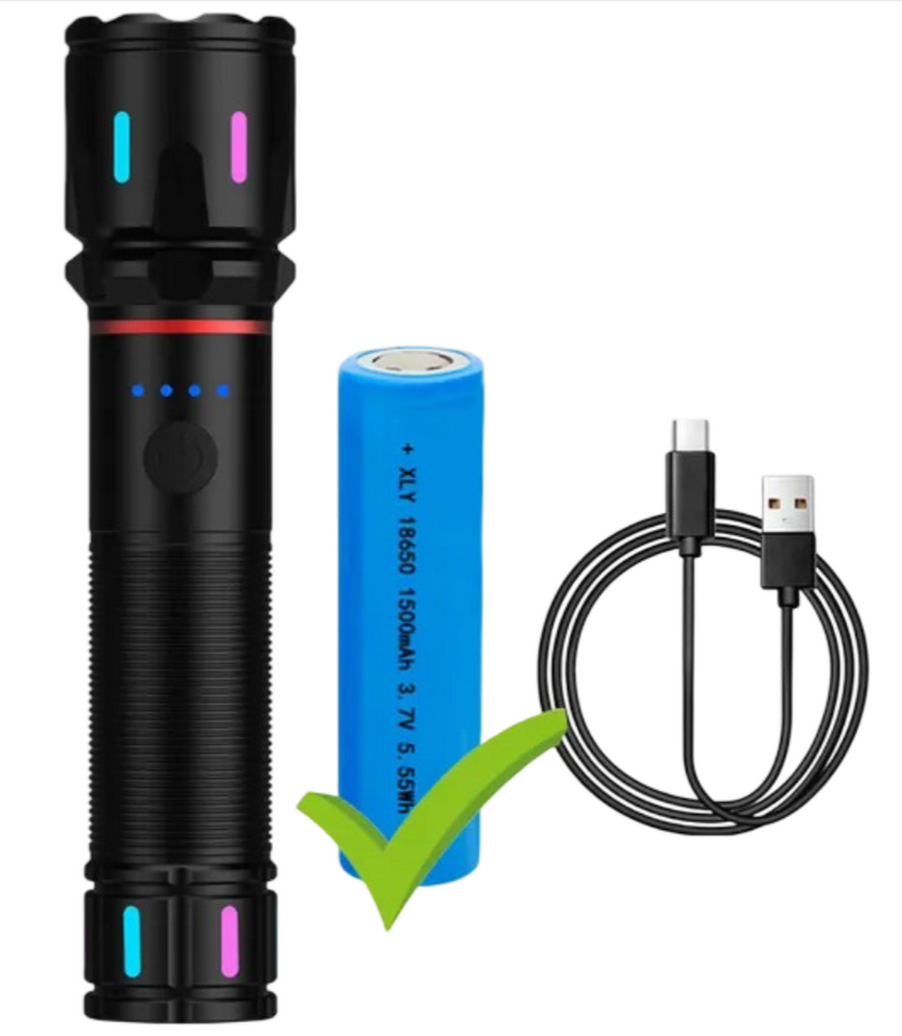 Фонарь ручной высокой яркости "белый лазер" NGY D2004