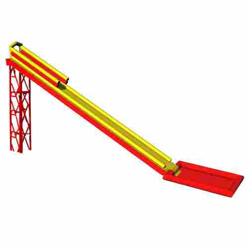 Надувная прямая водная горка для вышки (опоры) «Стрела» с бассейном, 30*2*2,65 м