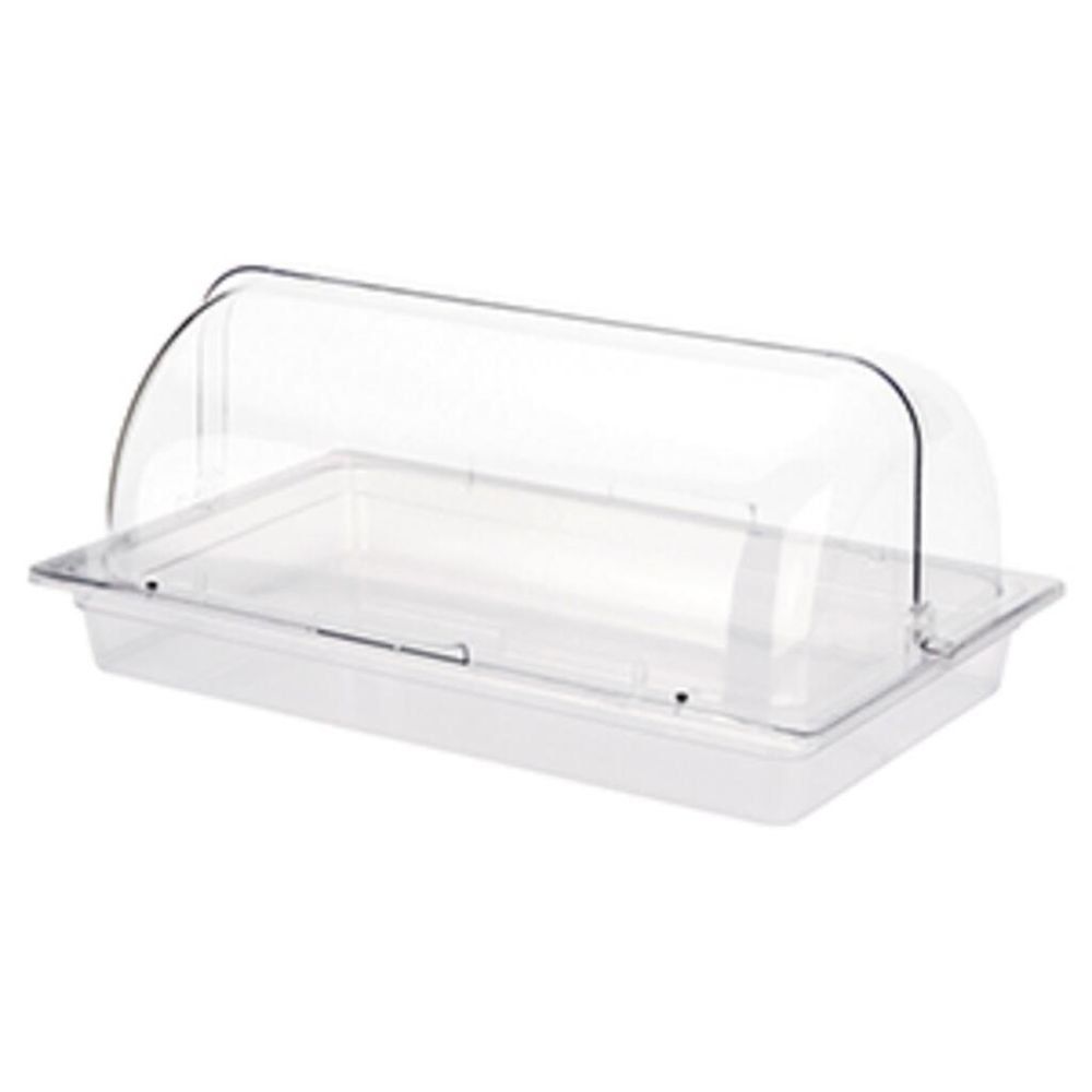 Поднос для выкладки 53*32,5*23,5 см пласт. с пласт. Roll-top крышкой SUNNEX