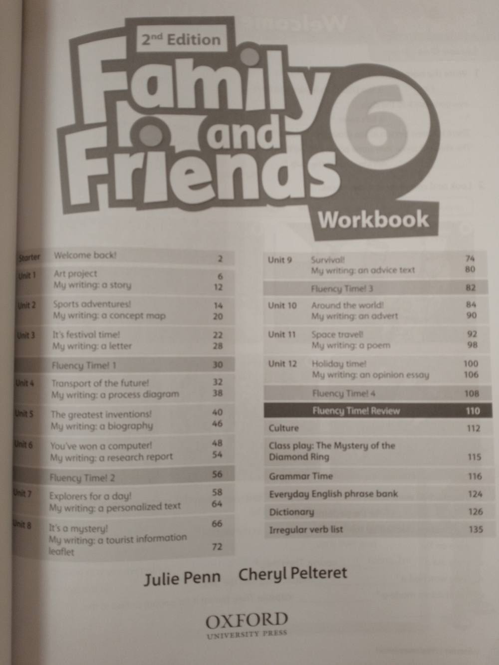 Family and friends 2nd edition level 6 Workbook
