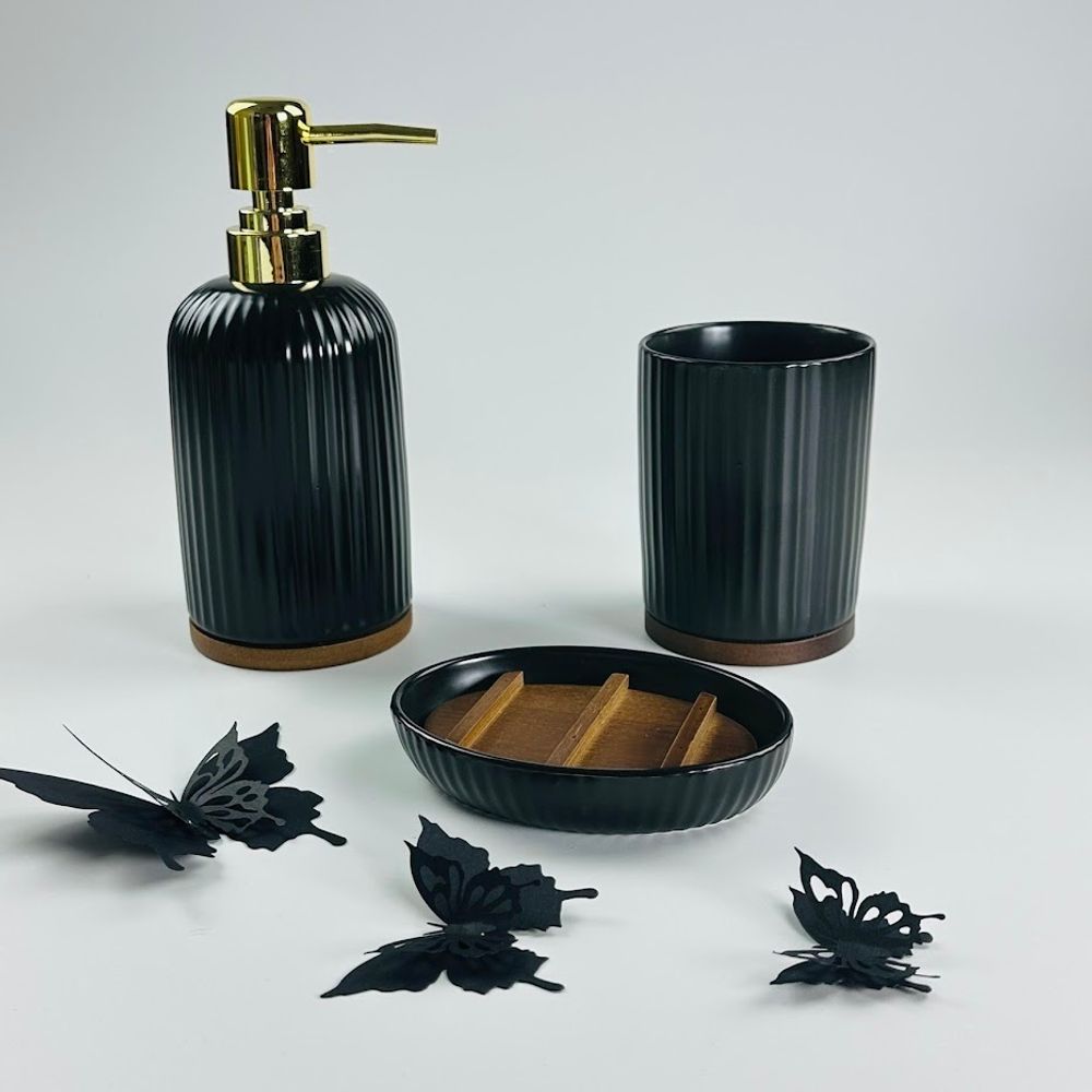 Lenardi 235-034 Ванный набор 3пр. BLACKWOODв под.уп.(х16)Фарфор